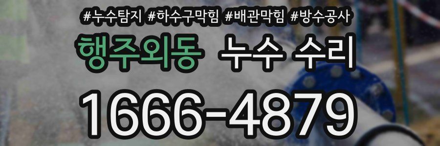행주외동 누수 수리