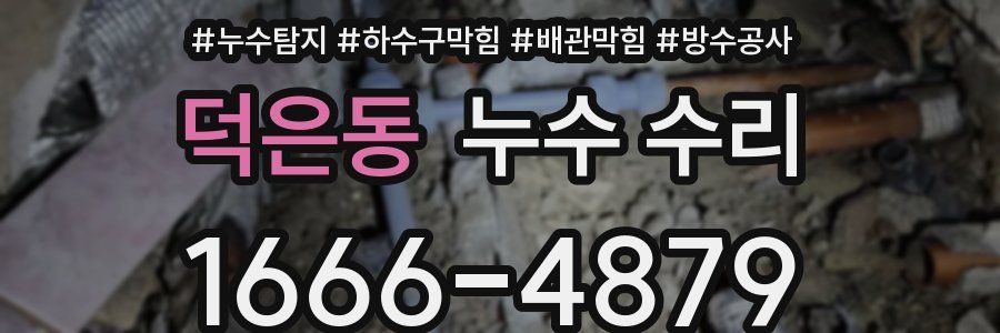 덕은동 누수 수리