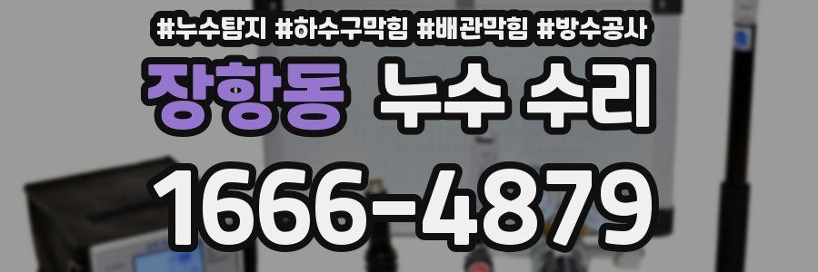 장항동 누수 수리