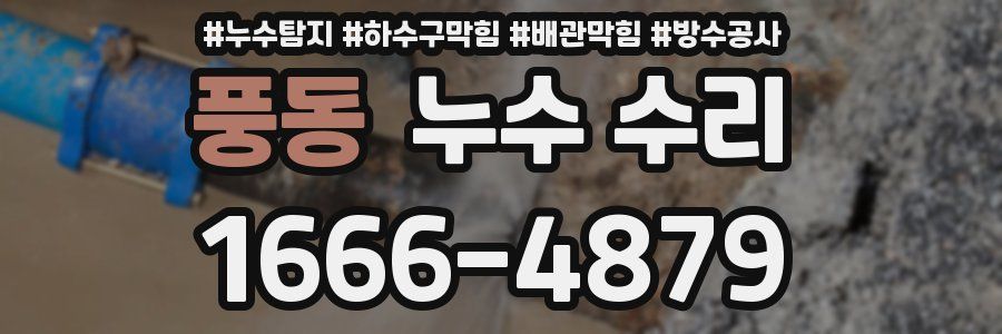 풍동 누수 수리