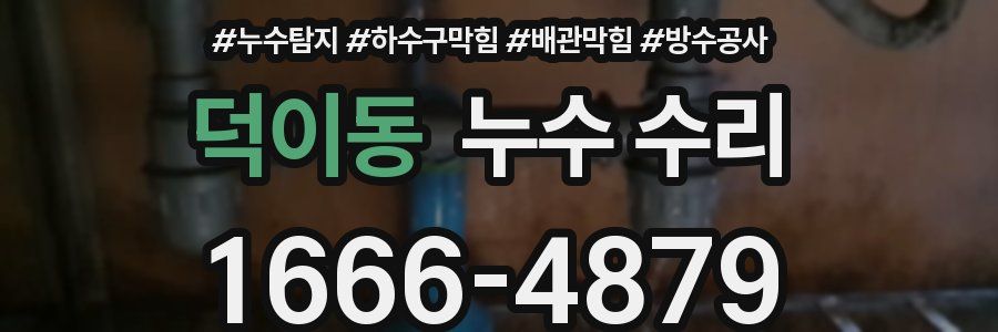 덕이동 누수 수리