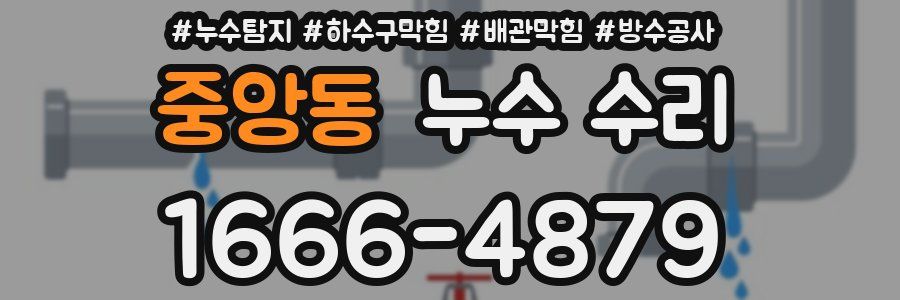 중앙동 누수 수리