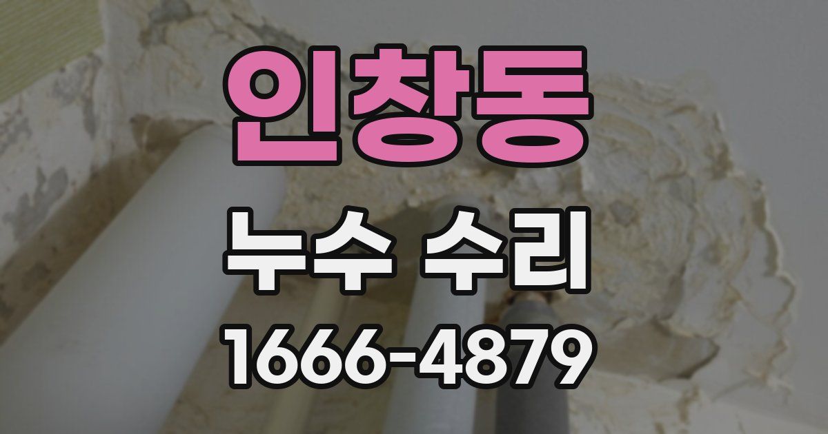 인창동 누수 수리