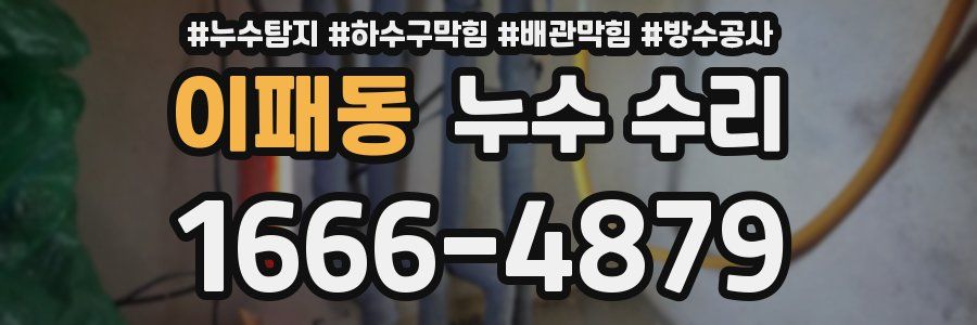 이패동 누수 수리