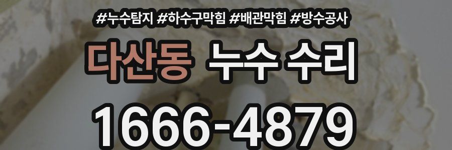 다산동 누수 수리