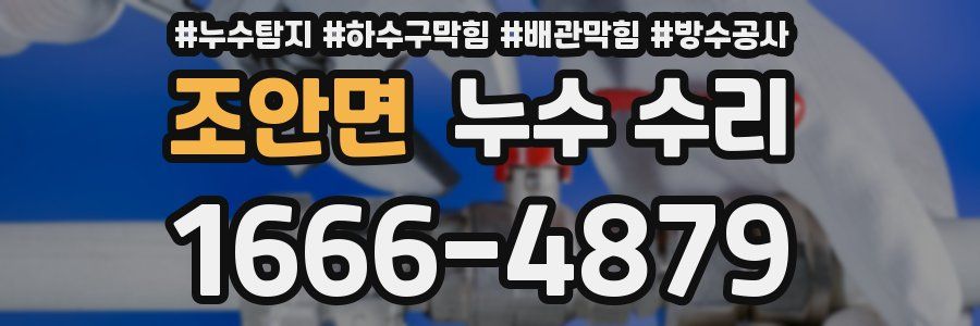 조안면 누수 수리
