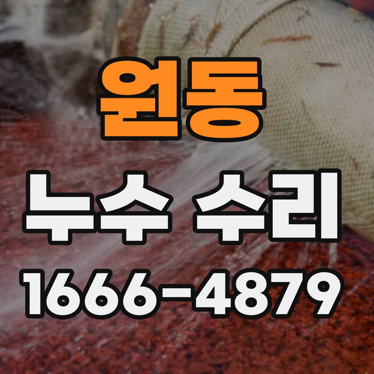 원동 누수 수리