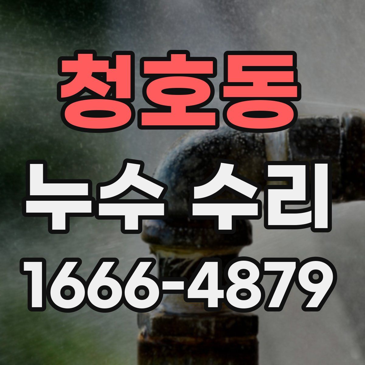 청호동 누수 수리
