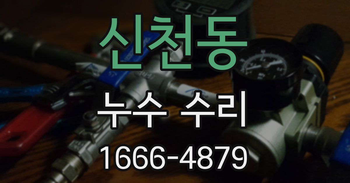 신천동 누수 수리