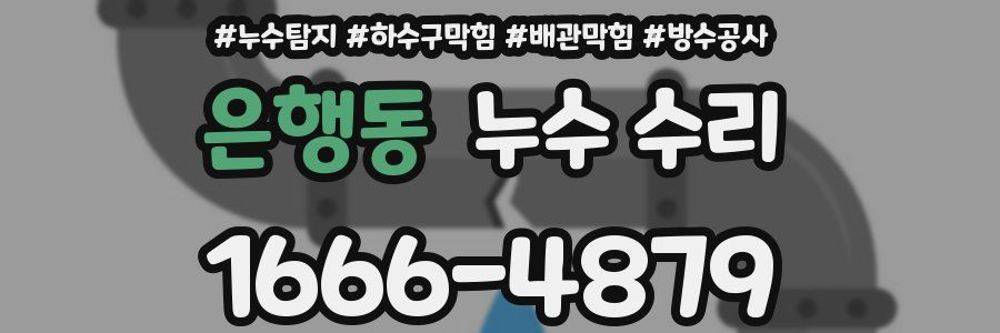 은행동 누수 수리