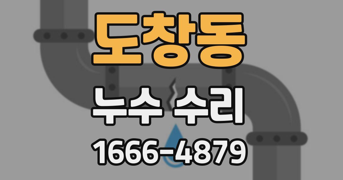 도창동 누수 수리