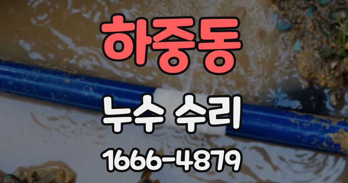 하중동 누수 수리
