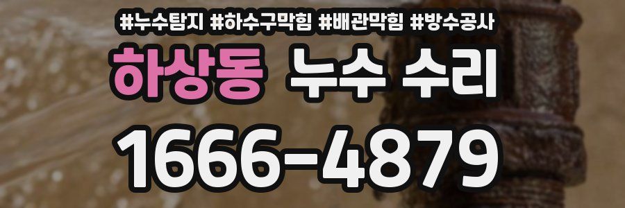 하상동 누수 수리