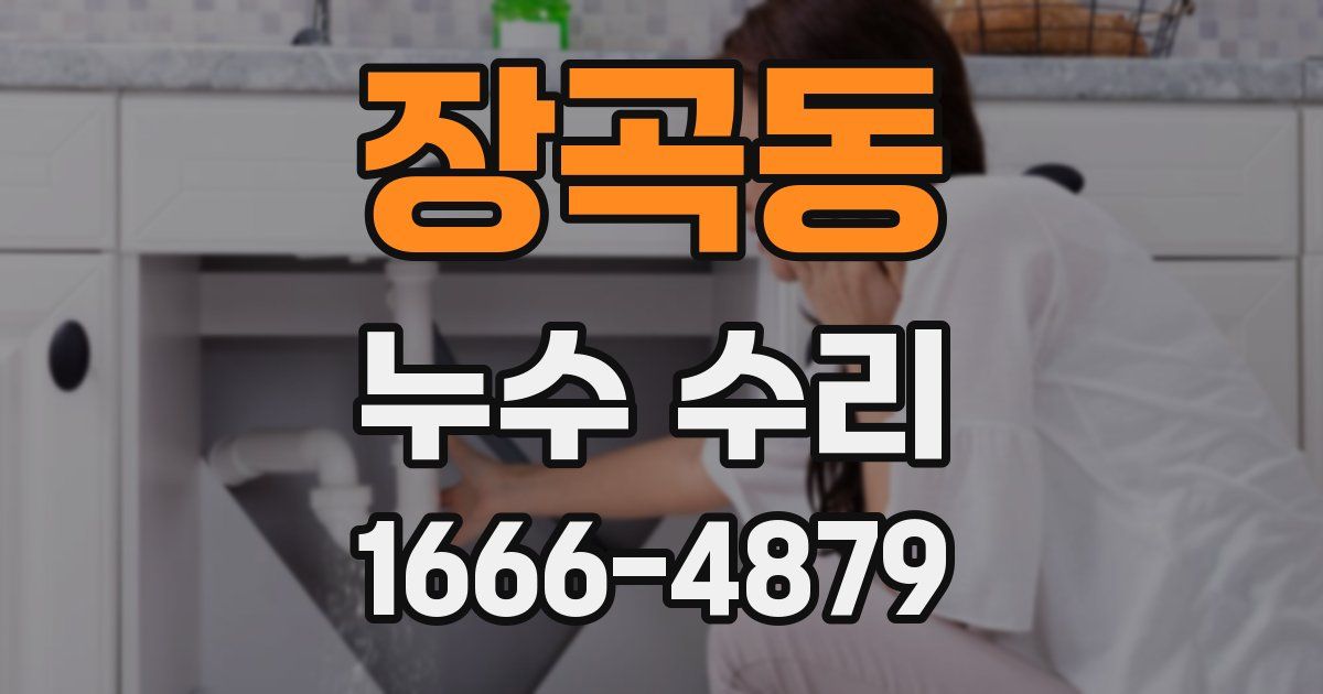 장곡동 누수 수리