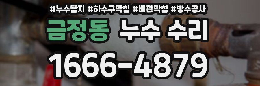 금정동 누수 수리