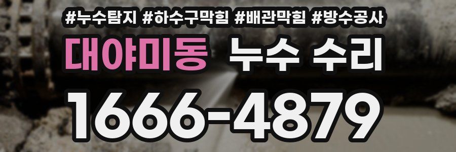 대야미동 누수 수리