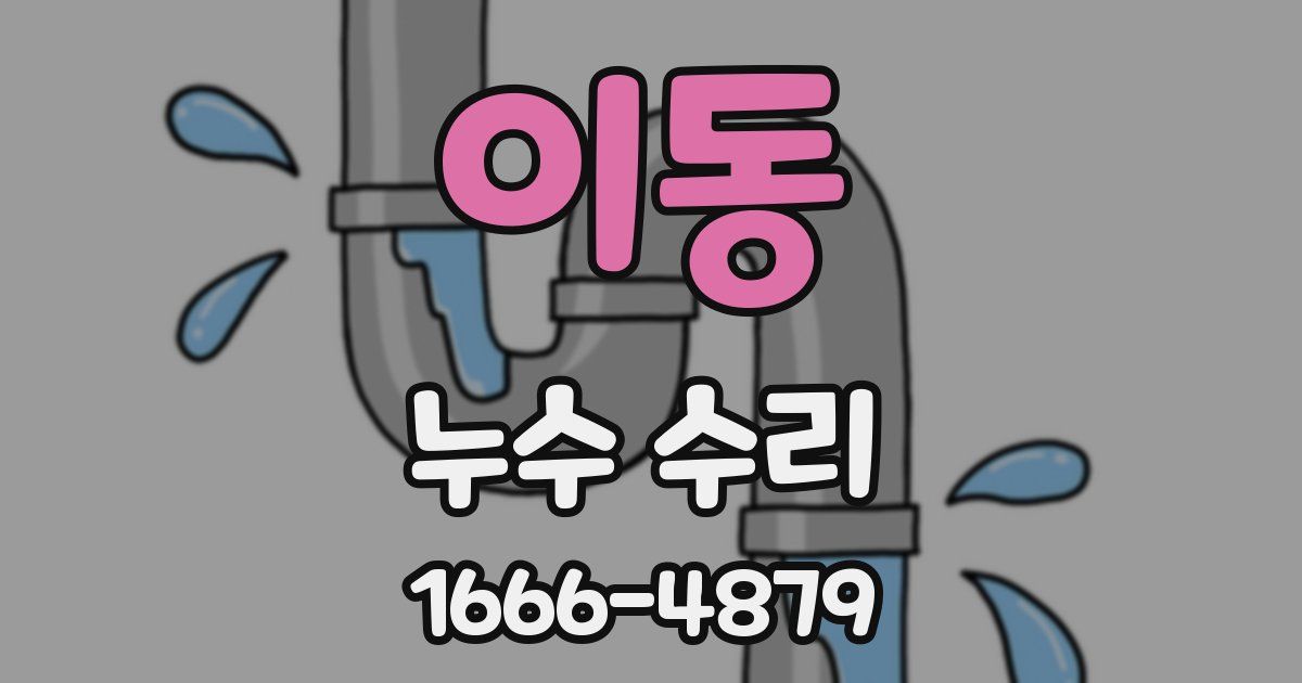 이동 누수 수리