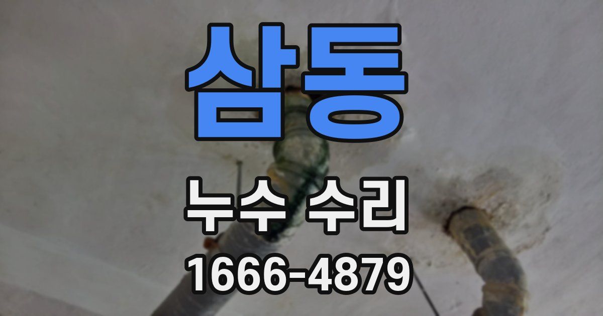 삼동 누수 수리