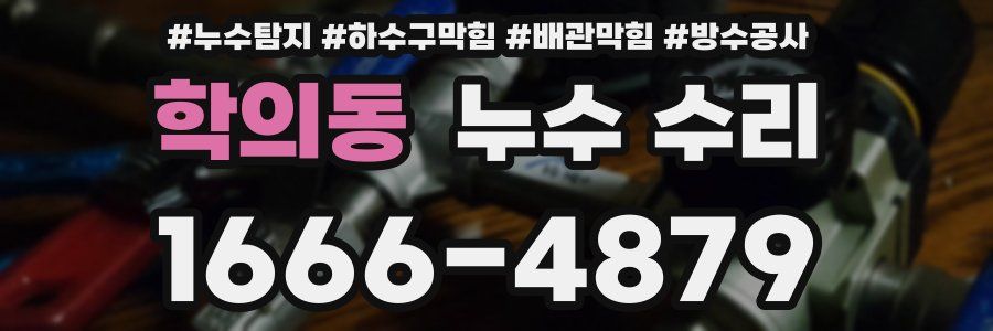 학의동 누수 수리