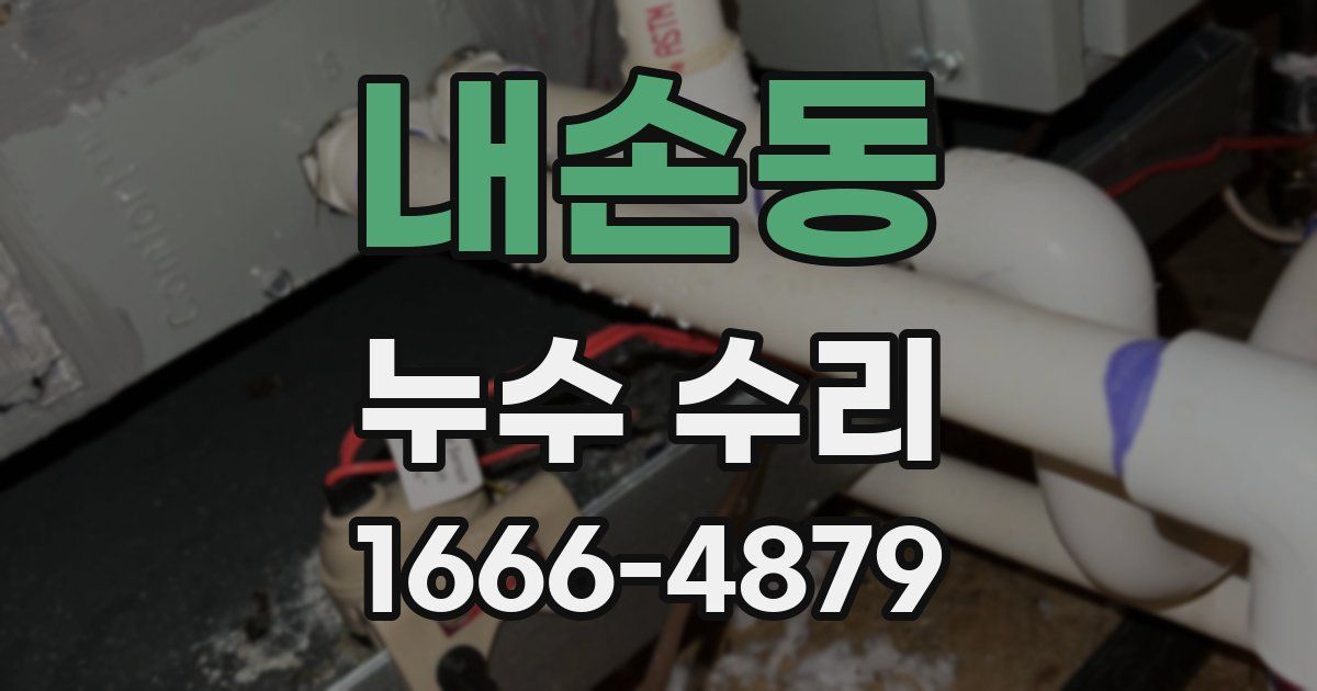 내손동 누수 수리