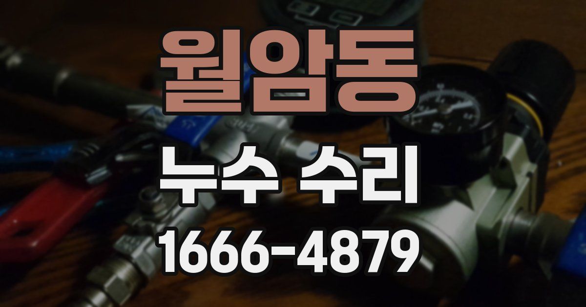 월암동 누수 수리