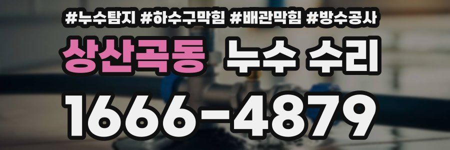 상산곡동 누수 수리