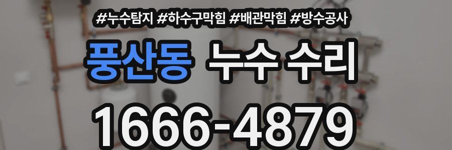 풍산동 누수 수리