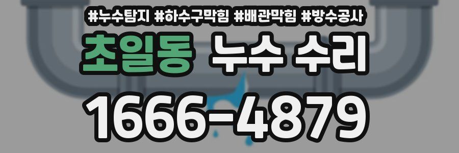 초일동 누수 수리