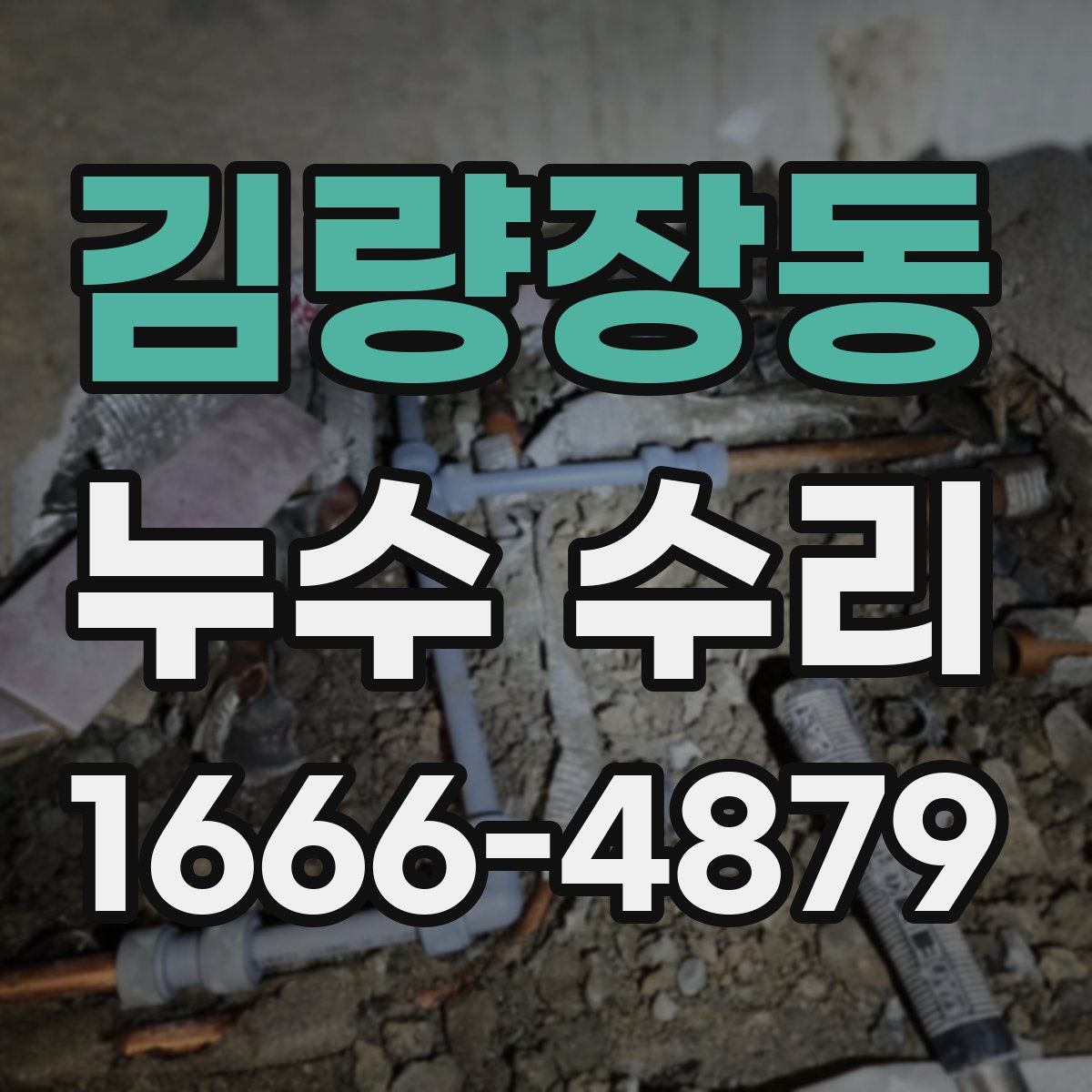 김량장동 누수 수리