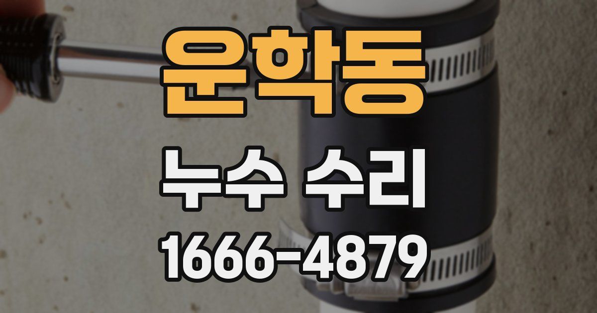 운학동 누수 수리