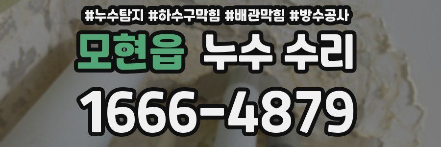 모현읍 누수 수리