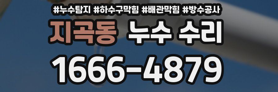 지곡동 누수 수리