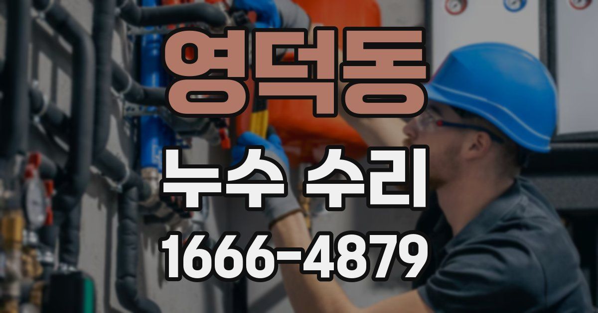 영덕동 누수 수리