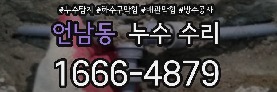 언남동 누수 수리