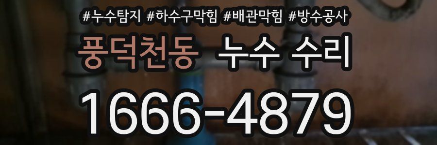 풍덕천동 누수 수리