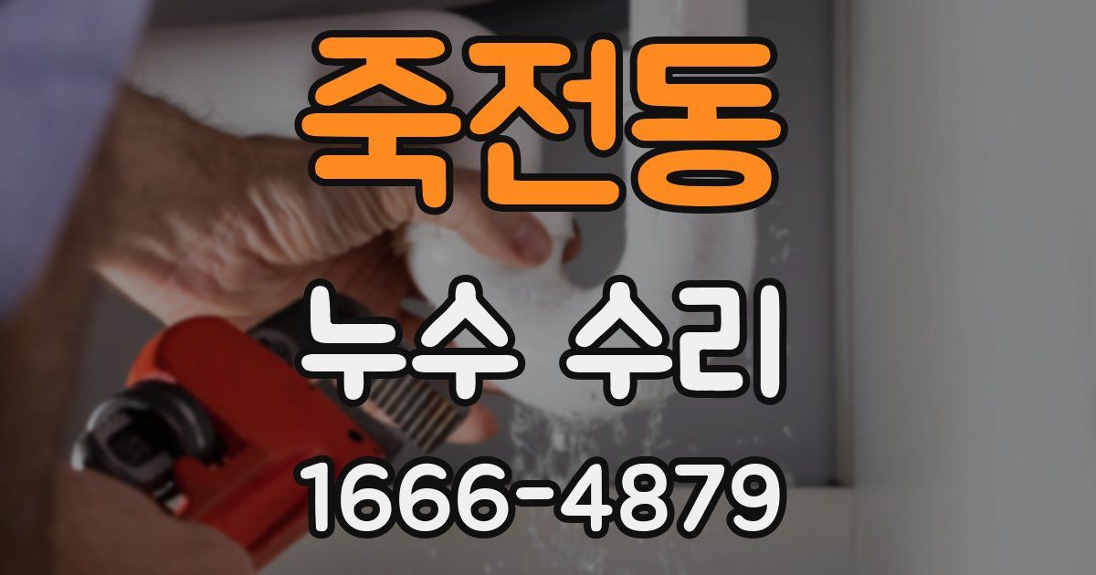죽전동 누수 수리