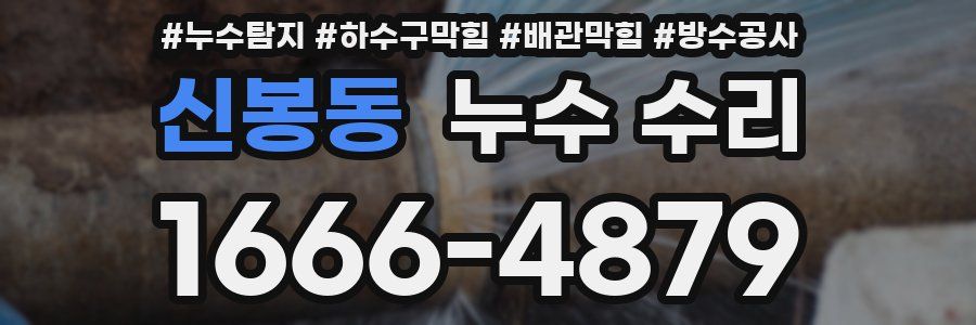 신봉동 누수 수리