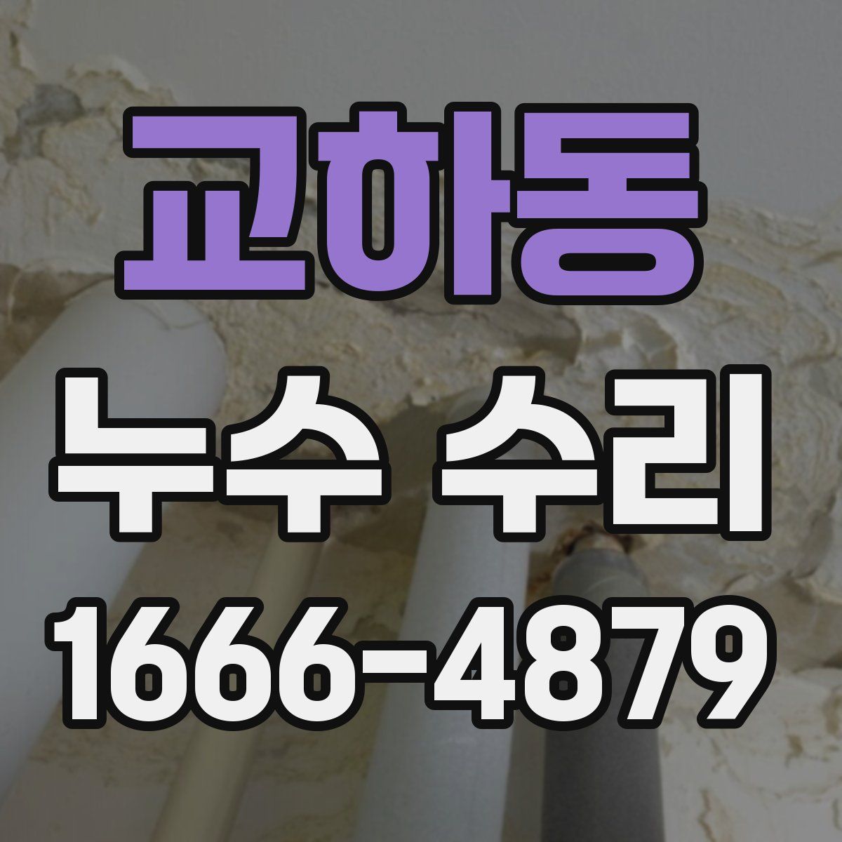 교하동 누수 수리