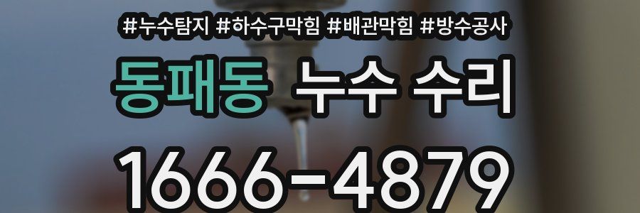 동패동 누수 수리