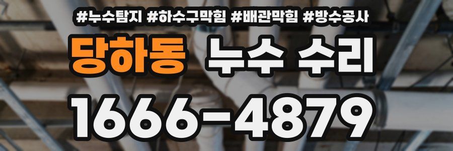 당하동 누수 수리