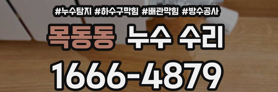 목동동 누수 수리