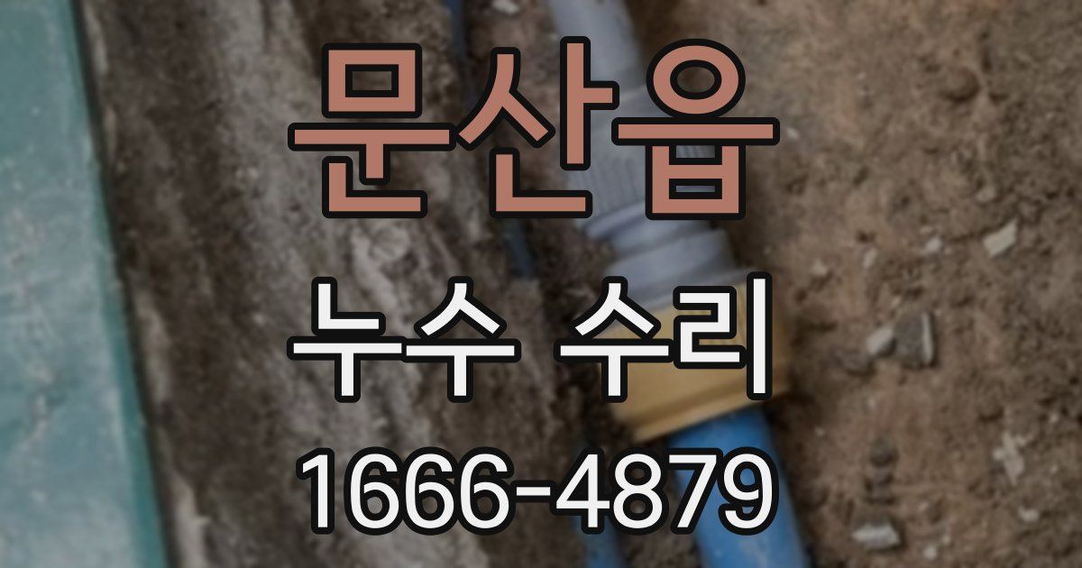 문산읍 누수 수리