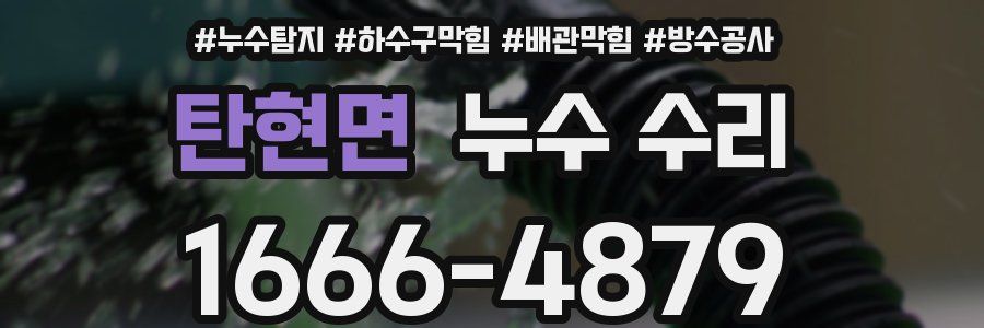 탄현면 누수 수리