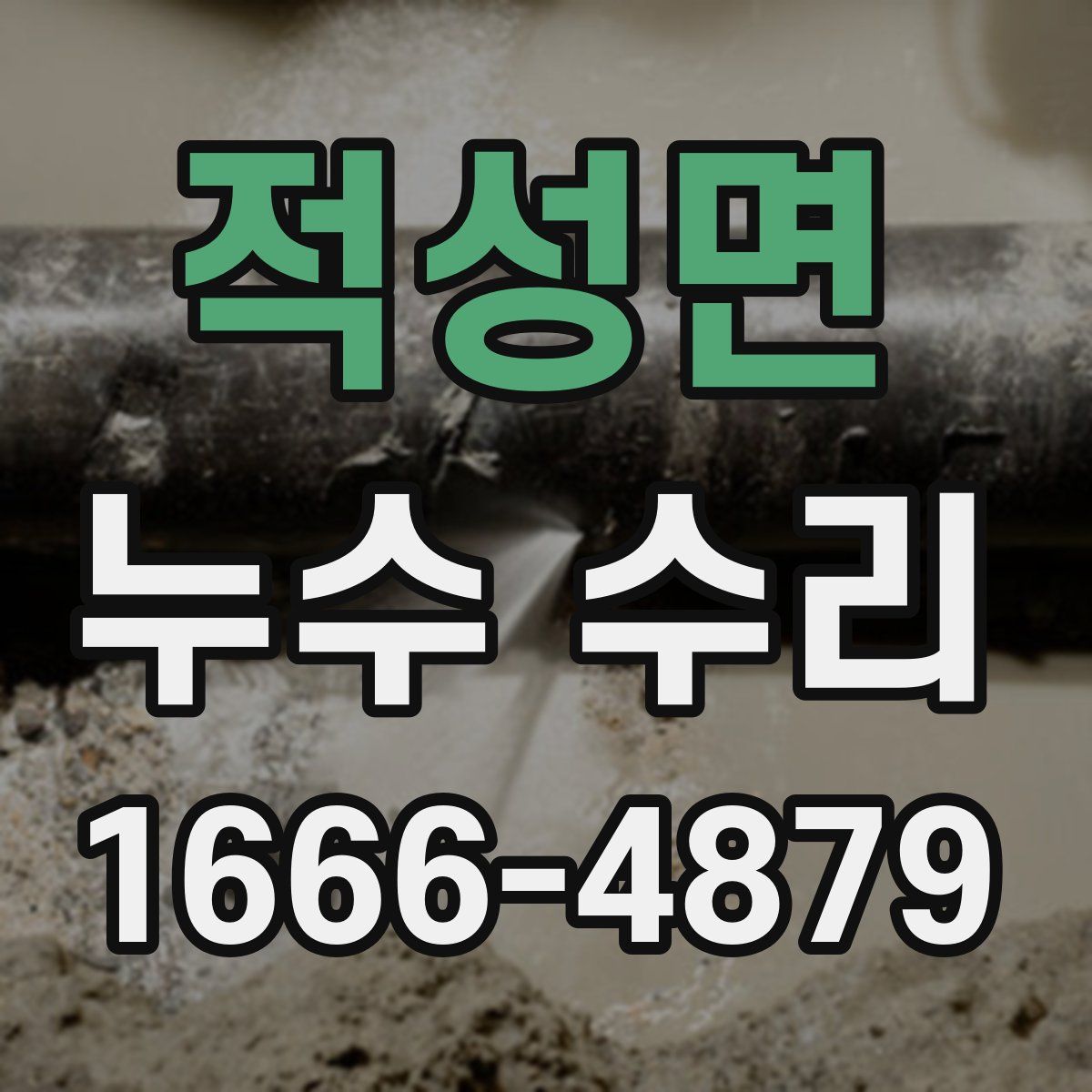적성면 누수 수리