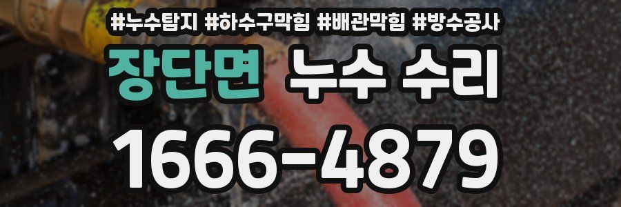장단면 누수 수리