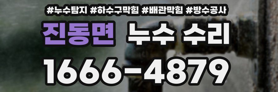 진동면 누수 수리
