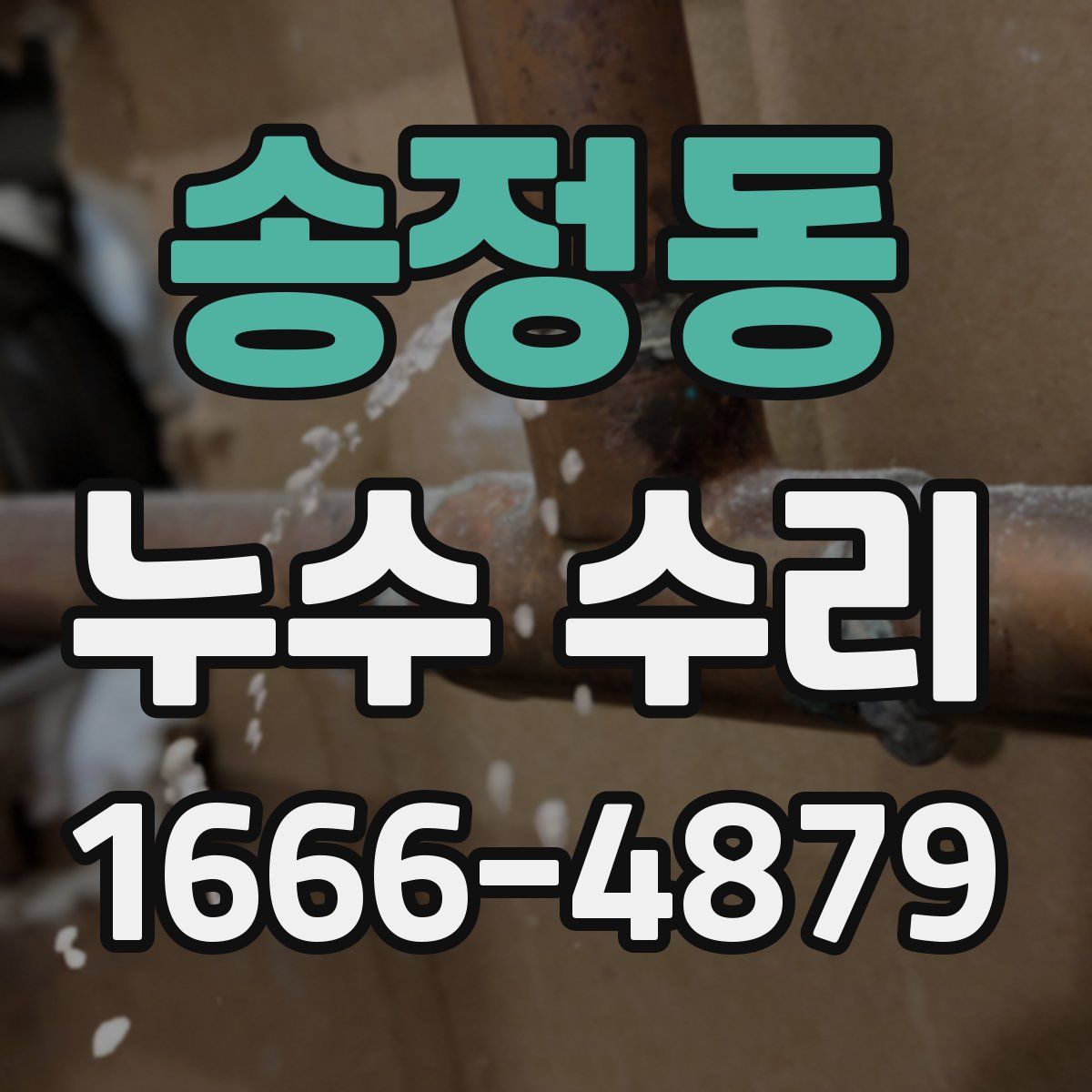 송정동 누수 수리