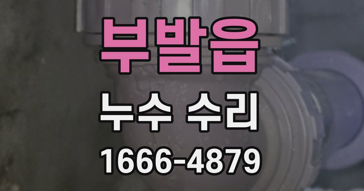 부발읍 누수 수리