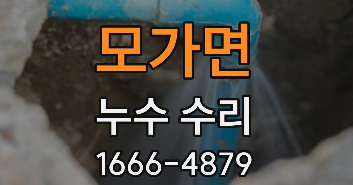 모가면 누수 수리