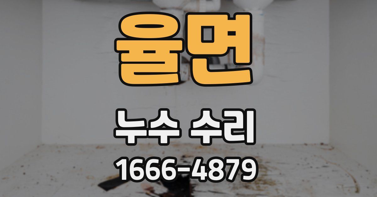 율면 누수 수리